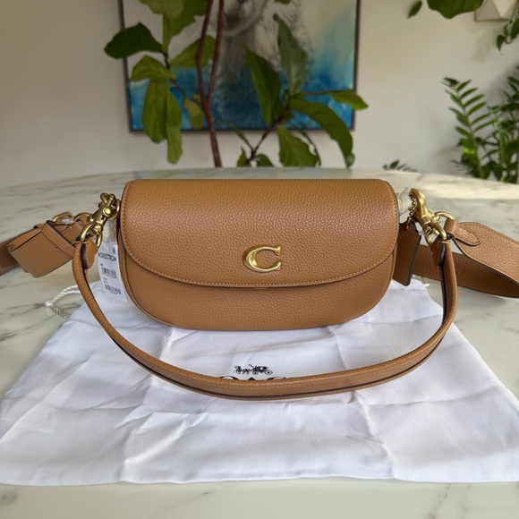 NWT Coach Pebbled Crossbody Bag In Honey Brown Leather CAO40 Nordstrom Exclusive - Picture 15 of 15